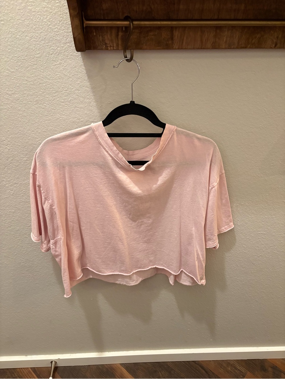 Free People Inspire Tee, Baby Pink, Size S